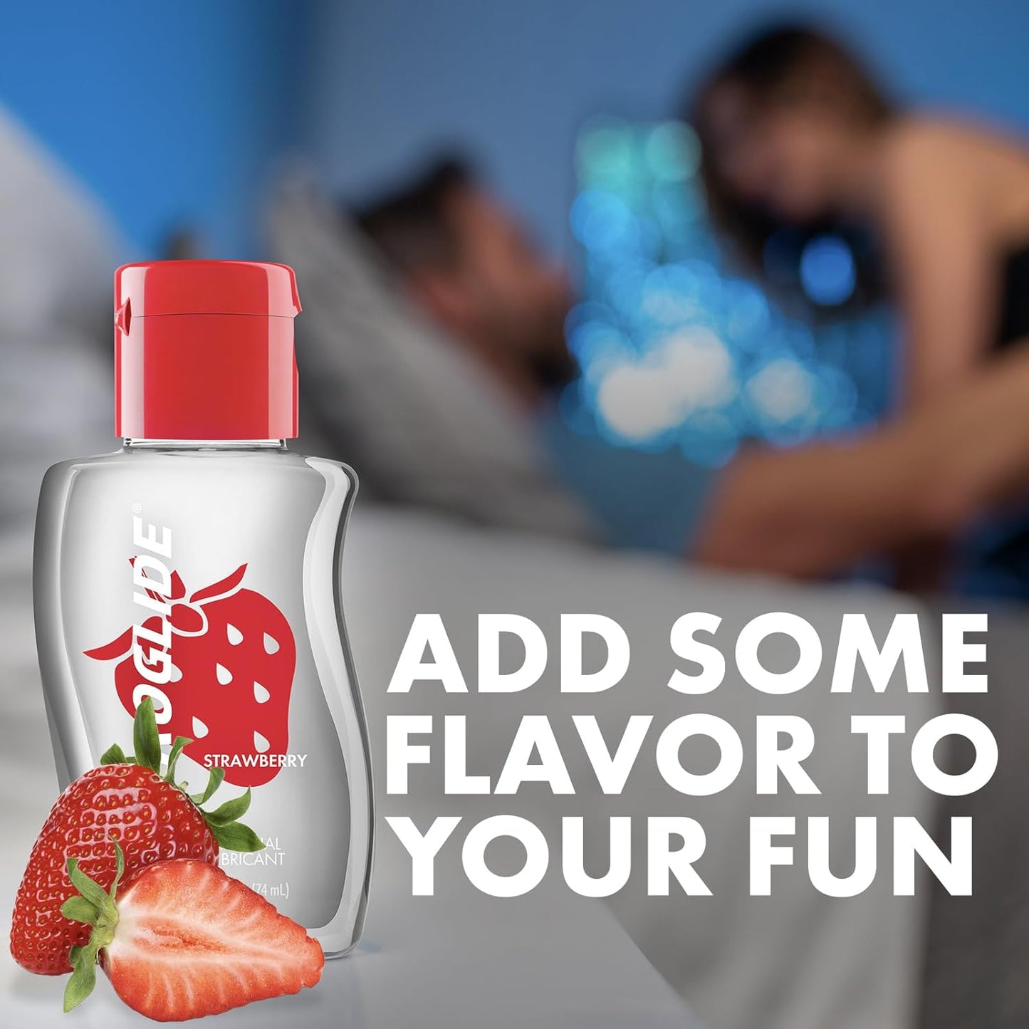 Astroglide Strawberry – Flavored Water-Based Personal Lubricant (74 mL)
