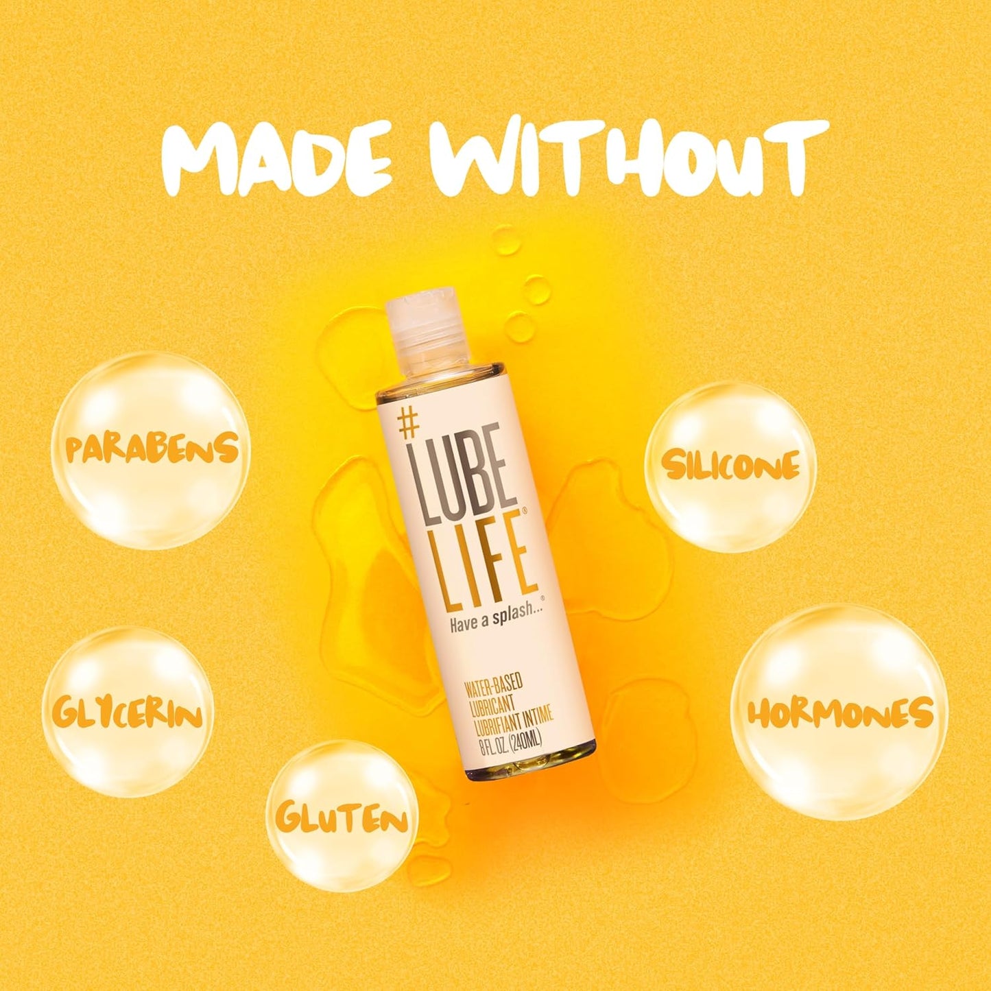 #LubeLife Water-Based Personal Lubricant – Long-Lasting, pH-Balanced & Toy-Safe (237 mL)
