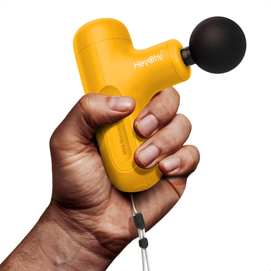 HEYCHY Deep Tissue Handheld Massager – Portable Rechargeable Neck & Back Massage Gun (USB-C)