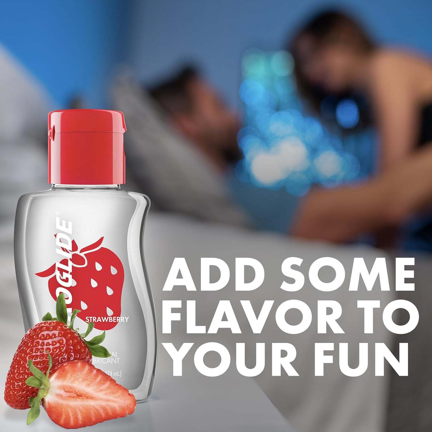 Astroglide Strawberry – Flavored Water-Based Personal Lubricant (74 mL)