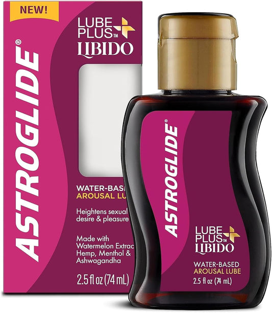 Astroglide Arousal Lubricant – Tingling Water-Based Lube with Cooling Sensation (74 mL)