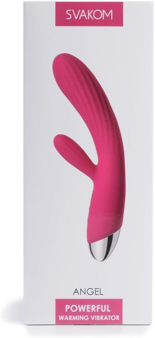  SVAKOM Angel Rechargeable Waterproof Intelligent Heating Rabbit Vibrator